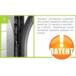 Ворота Alutech Classic пружины растяжения