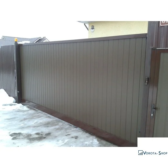 Алюминиевые откатные ворота ADS-400 Алютех купить в Киеве.