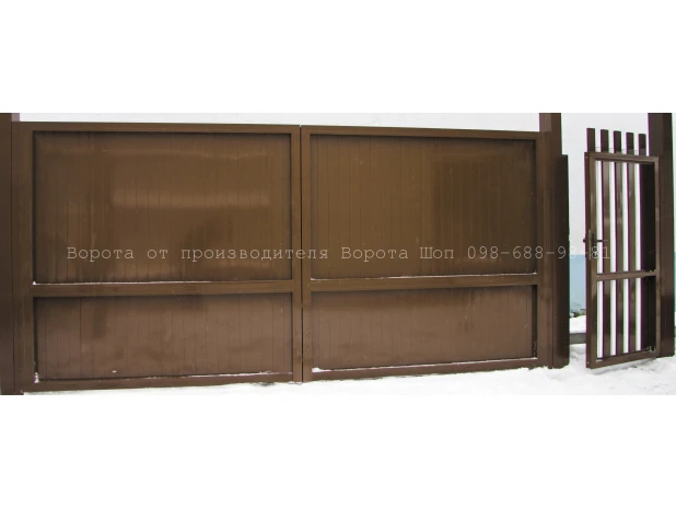Алюминиевые распашные ворота ADS400