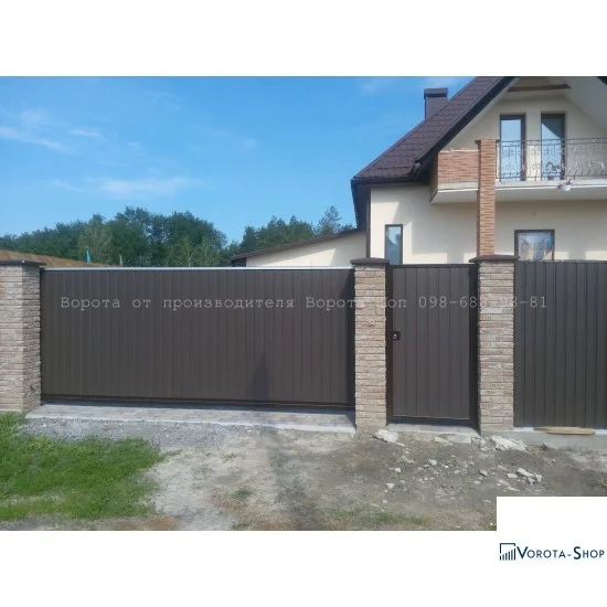 Откатные ворота сдвижные, купить, цена Киев и область