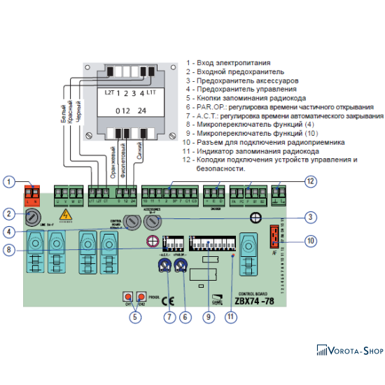 Плата керування Came ZBX 74-78