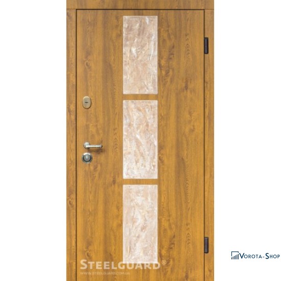 Двері Steelguard Stone-V golden oak