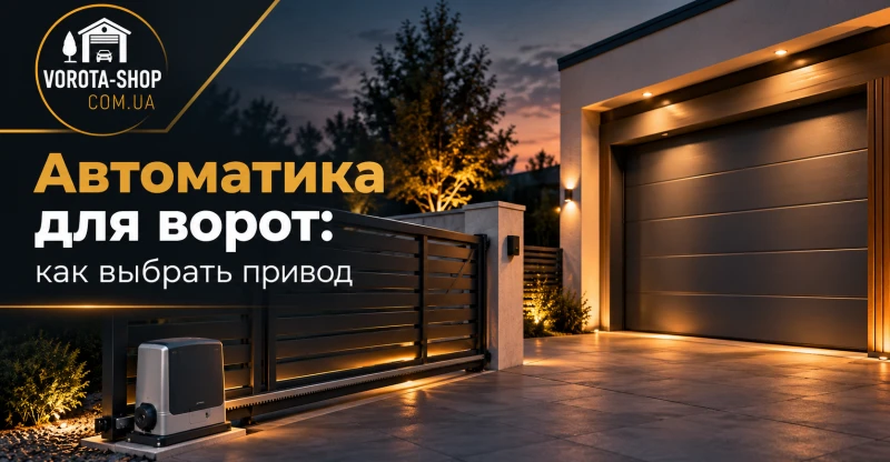 Автоматика для воріт: як вибрати привід | Vorota-Shop
