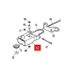 Корпус натягувача ланцюга шини SPIDO/SPIDER (PPD1896.4540)