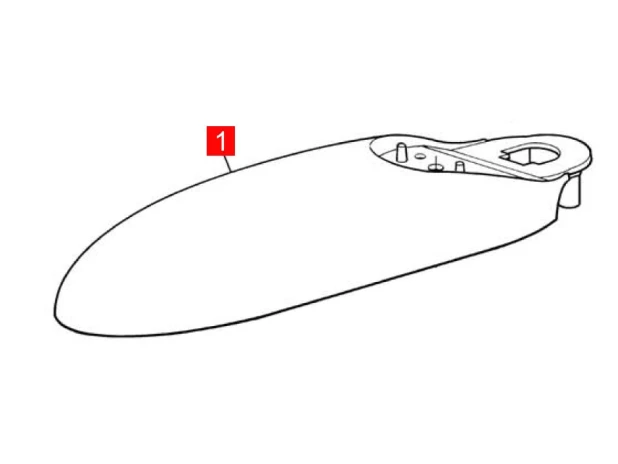 Корпус MB задний верхний (BMGMOPAR01.45673)