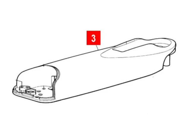Корпус WINGO230V задній верхній (BMGWPAR02.45673)