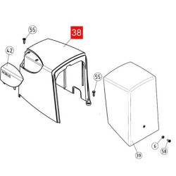 Кришка передня частина RB350 (PPD0892А.4540)