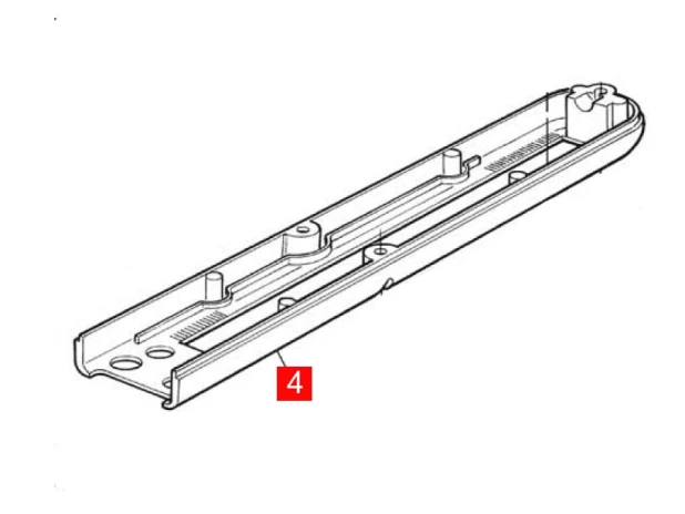 Корпус MB4000, WG4000 нижній передній (BMGWABR04.45673)