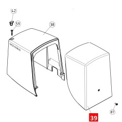 Кришка верхня ROBUS600/1000 (PPD0909A.4540)