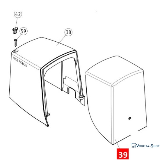 Кришка верхня ROBUS600/1000 (PPD0909A.4540)