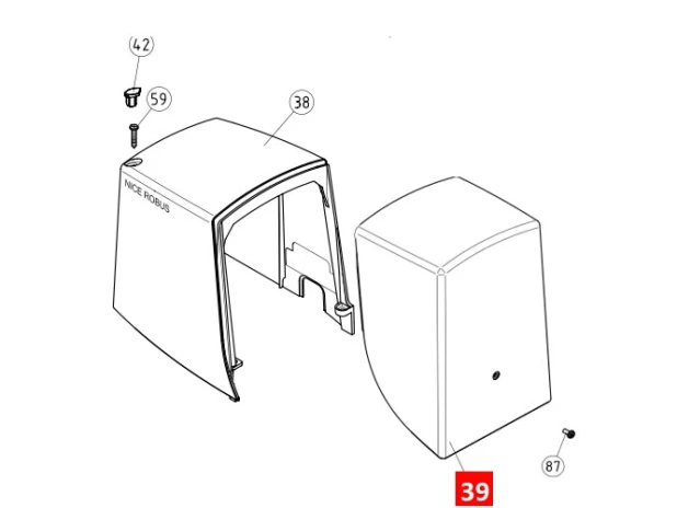 Крышка верхняя ROBUS600/1000 (PPD0909A.4540)
