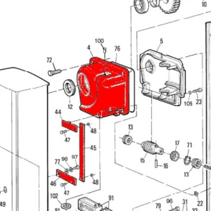 Корпус редуктора+розблокування WIL (BMG1512R01.4567)