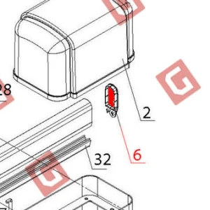 BS806.6 Заглушка стріли задня