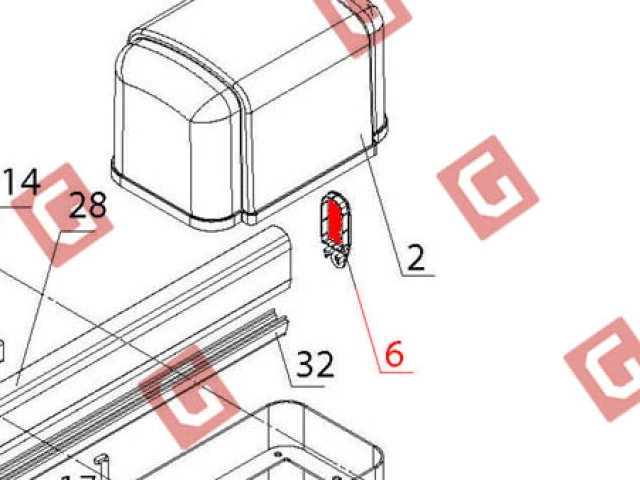 BS806.6 Заглушка стріли задня