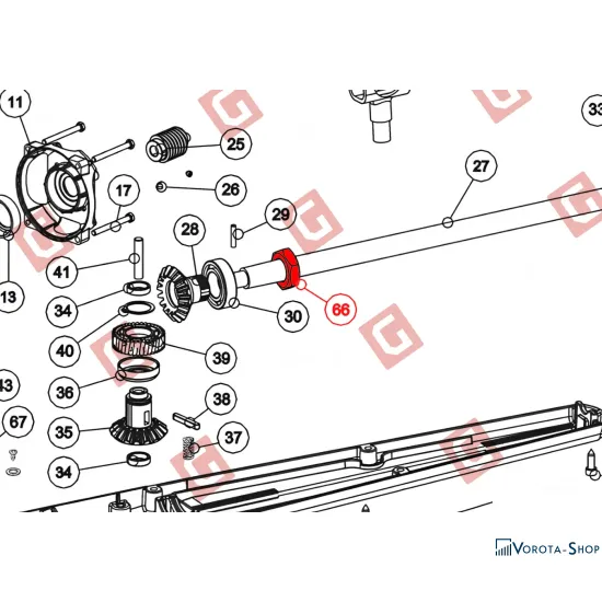 Гайка конусної шестерні WINGO/TOONA M25x1.5 (D32.5102)