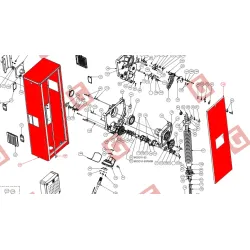 Корпус (стійка та дверцята) MOOVI 30/60 RAL 7015 (позиції 20, 96, 146)