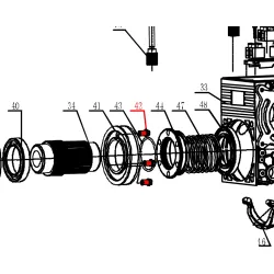 KGT3-50/6-50. 42 Палець шестерні (бабишка)