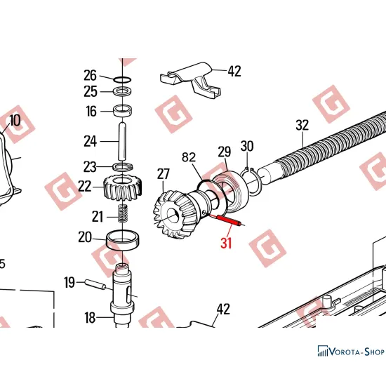Штифт(палець) WG/MB/TO/TOO 5×24 (PMCS53.4630)