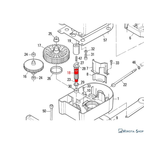 Шестерня для POP (PMD0729.4610)