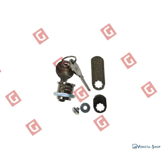 RL659 Серцевина замка+2ключі (довгий + короткий язичок)