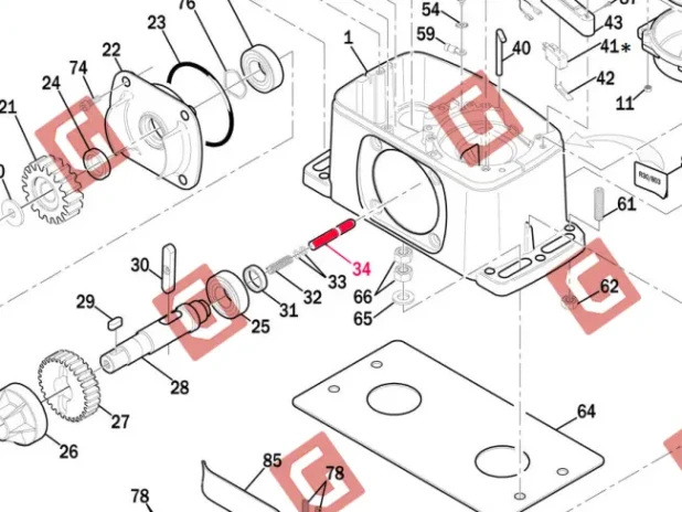 RS408 Палець розблокування H30/M30