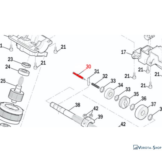 RS512 Штифт(палець) розблокування 7*54 [R20.32]