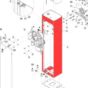 RS850 Корпус шлагбаума Bionik (без дверцят)