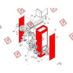 BS806.29+30 Корпус шлагбаума