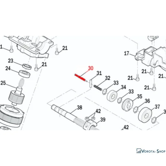 RS512 Штифт(палець) розблокування 7*54 [R20.32]